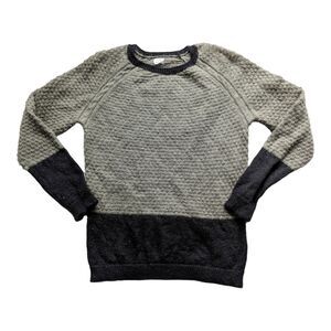 EU42 Pomandere luxury Italian mohair colorblock sweater EUC
